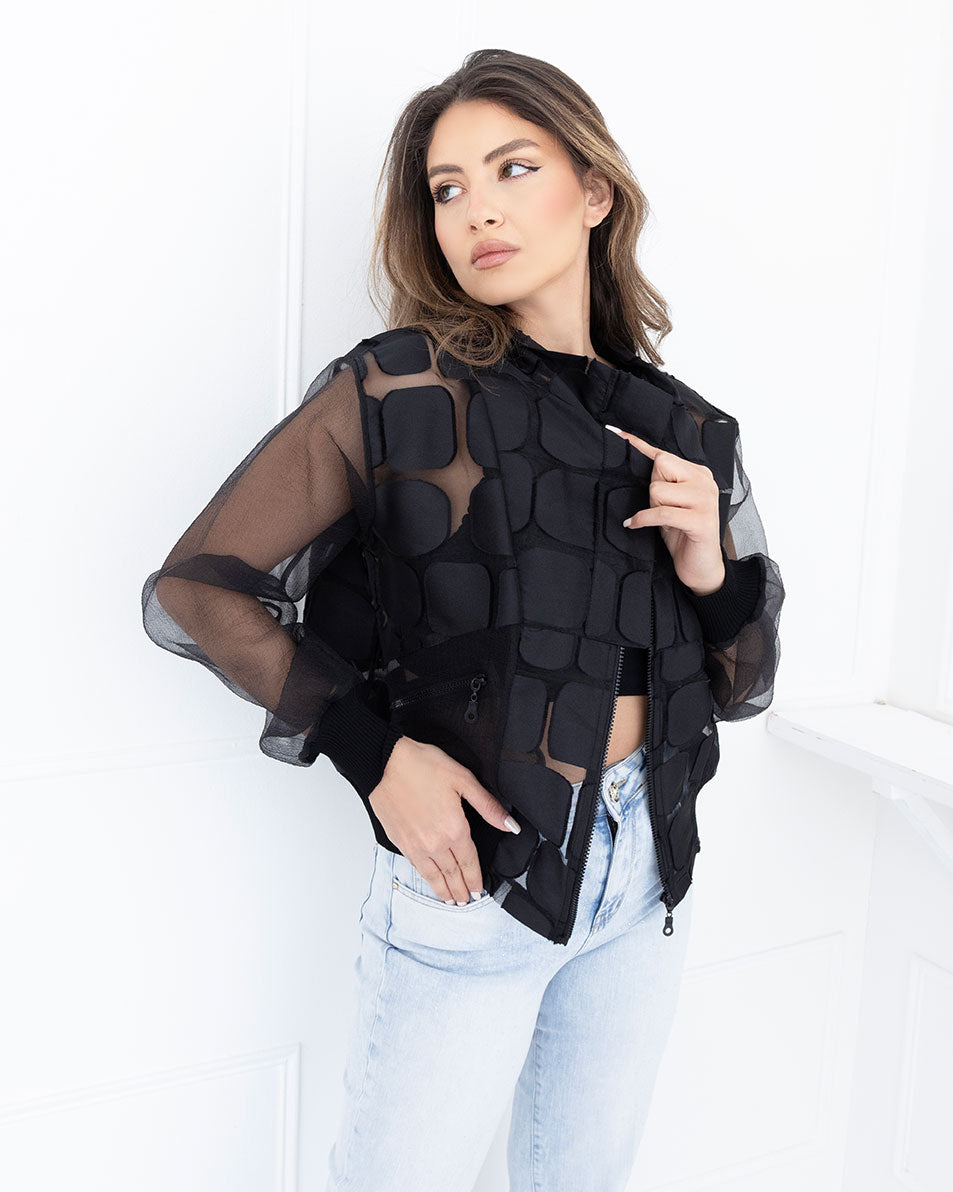 High-Waisted Flare Jeans with Subtle Strass
