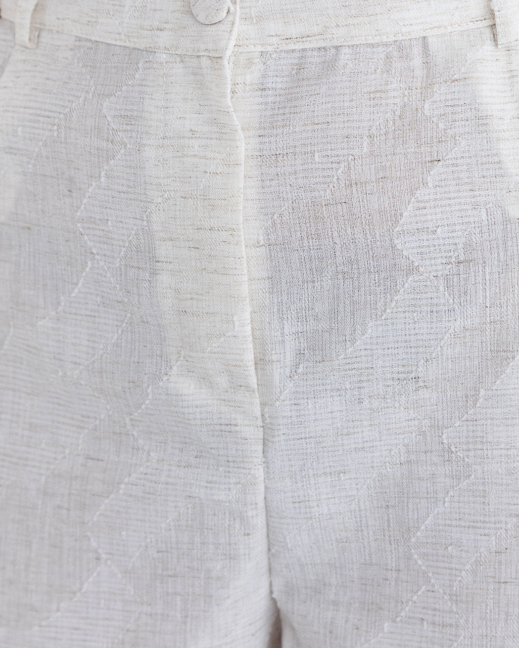 Solvaira | Linen Light Beige Jacket & Shorts Set