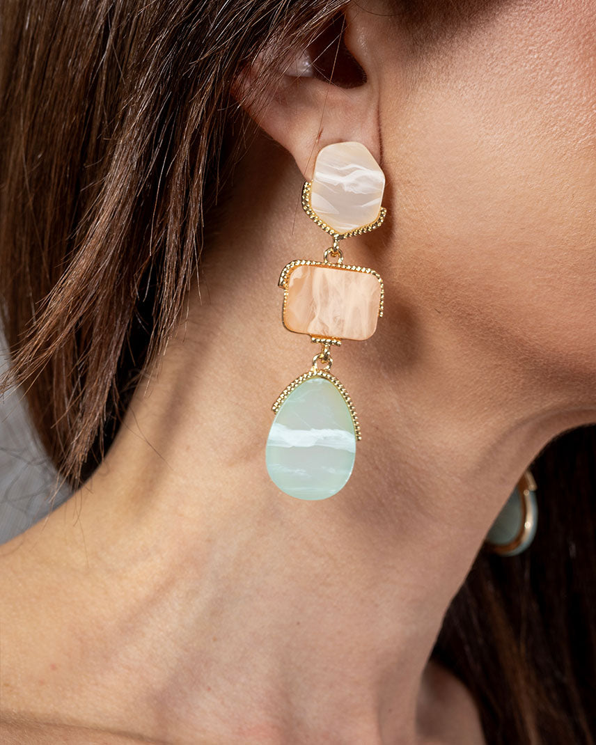 Marble | Geometry Earrings