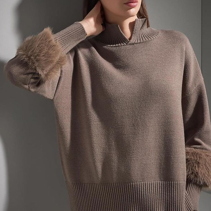 Arden | Fur-Cuff Sweater