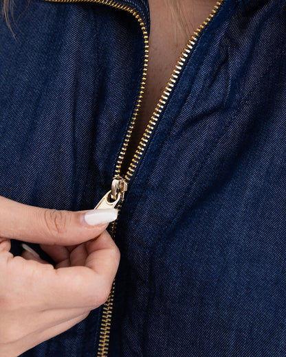 Studded Cotton Bomber Jacket