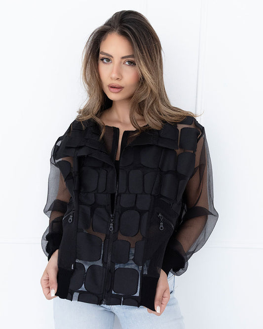 Black Bomber Jacket