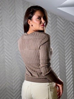 Tricot, beige, V neck