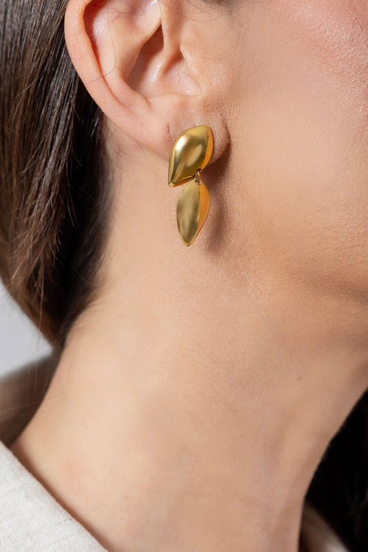 Golden Duo Teardrop | Earrings