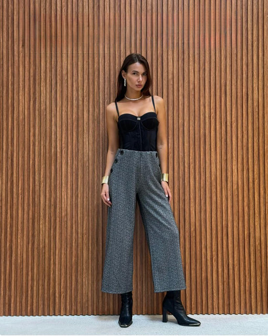 Serena | Black Corset Top